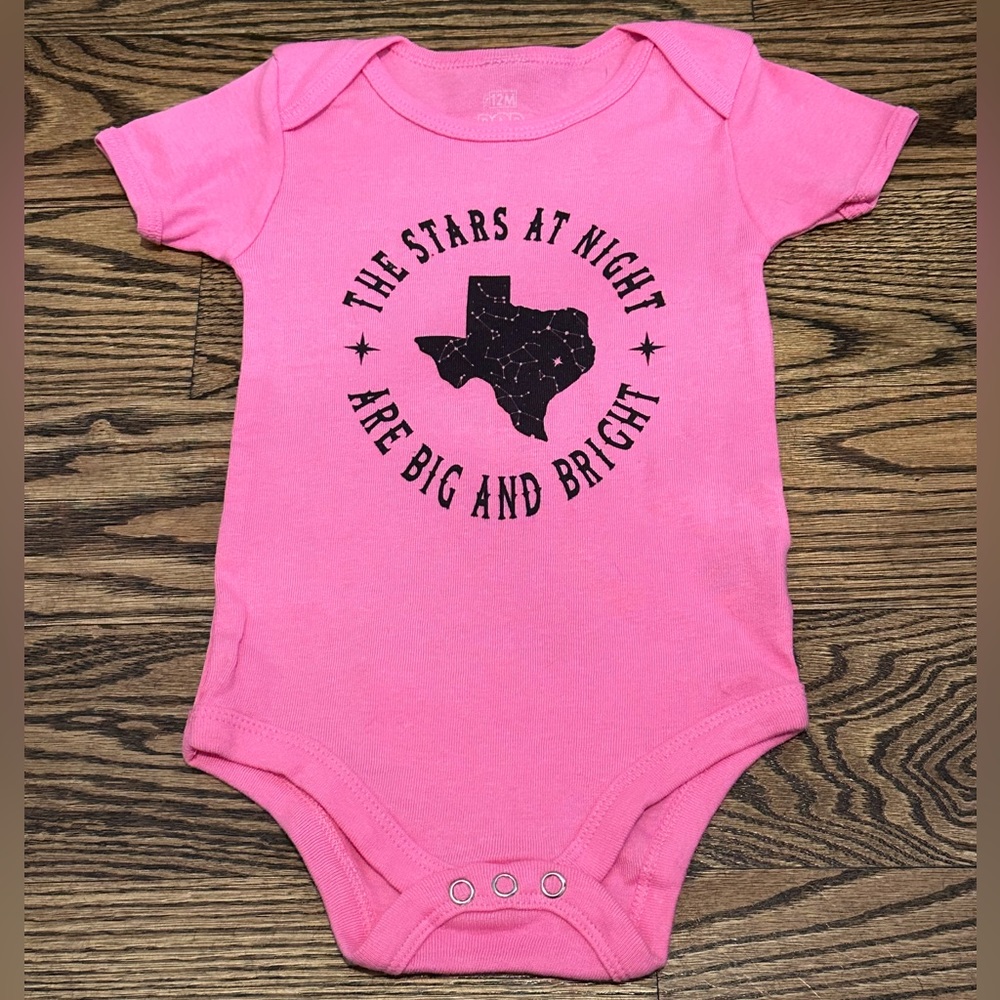 NWT 12M Texas baby onesie